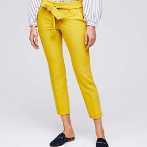 Loft Waist Tie Ankle Pants